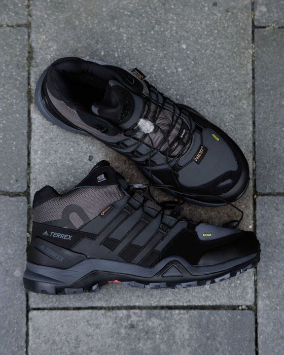 !ХУТРО! Adidas Terrex Fast R Mid Gore-Tex Black/Grey 41 42 43 44 45 46
