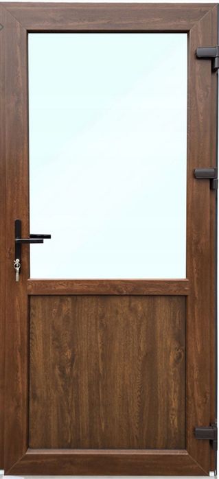 Drzwi wejściowe PCV sklepowe