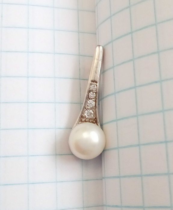 Кулон підвіска Срібло 925 проба, натуральна перлина