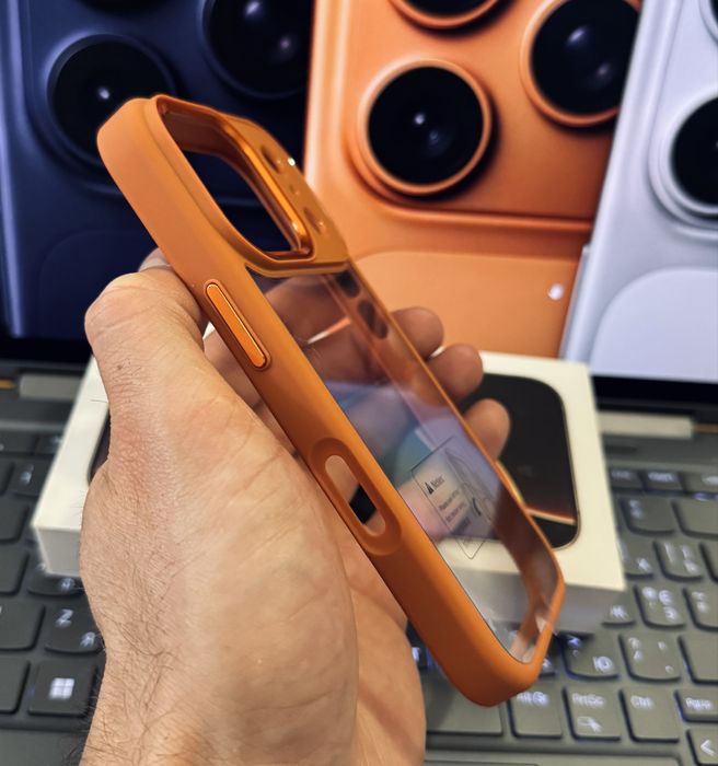 Чехол iPhone 17 Pro Max Orange, 17 Pro Blue,17 Air Black, top качество