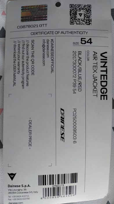 Casaco para mota Dainese para verão