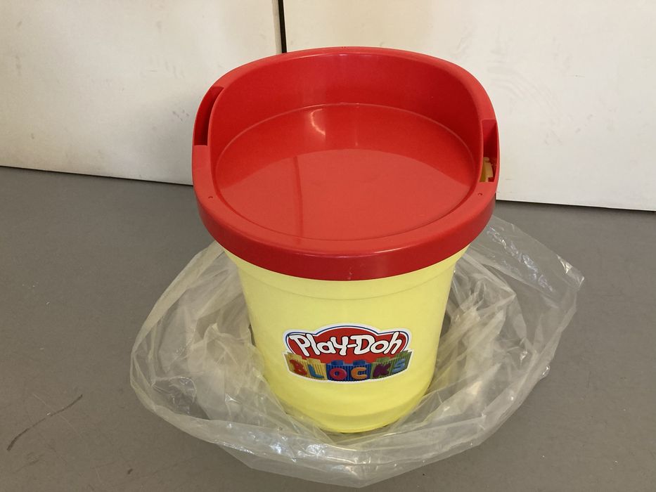 Banco Play-Doh blocks organizador brinquedos com compartimentos novo