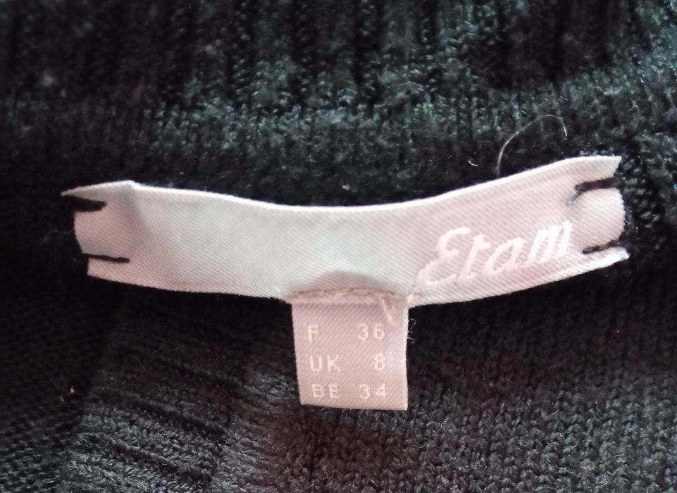 Sweter czarny Etam, S, rozpinany, kardigan