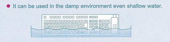 Klawiatura wodoodporna - możliwość dezynfekcji!!!