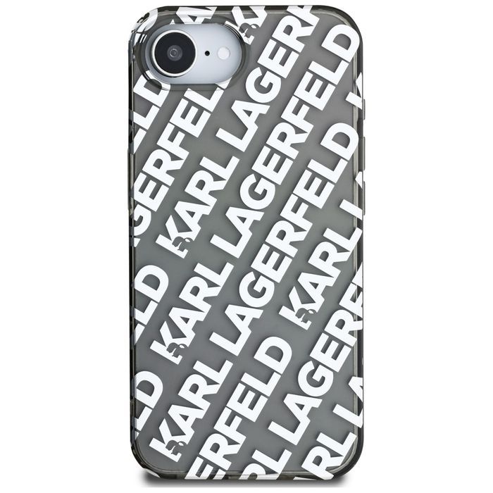 Etui Karl Lagerfeld IML Repeat Logo do   iPhone 16e srebrny