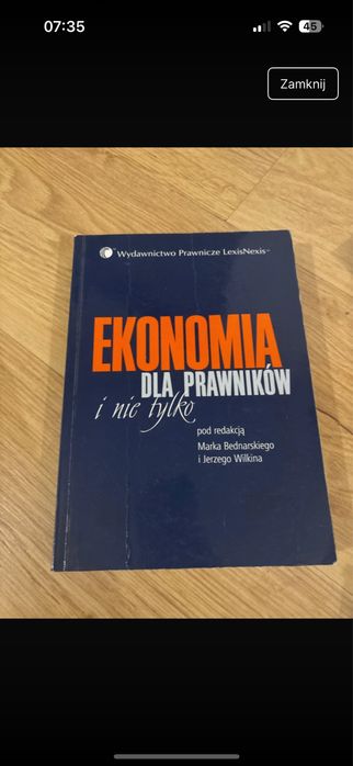 Ekonomia dla prawników i nie tylko Bednarski Wilkin