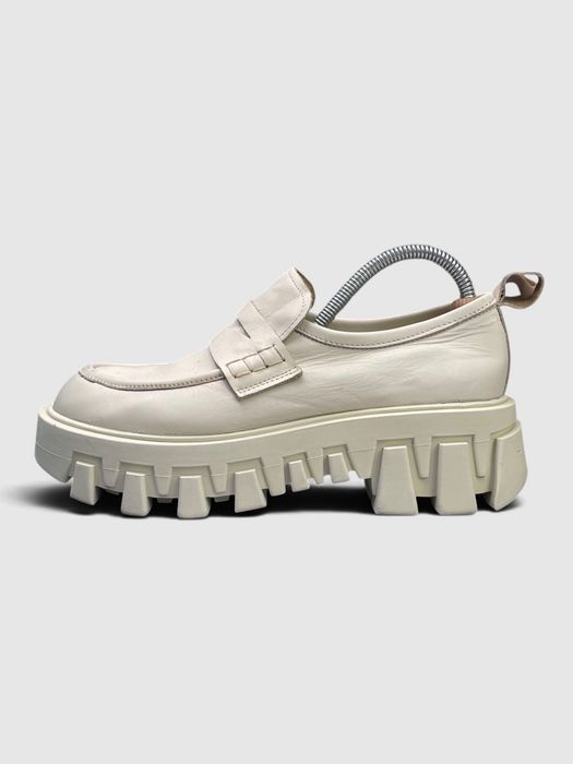 Buty Sportowe Chunky Loafer Leather Kremowy Rozmiar 39