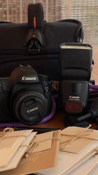 Canon 5D mark||| + обʼєктив + спалах + аксесуари