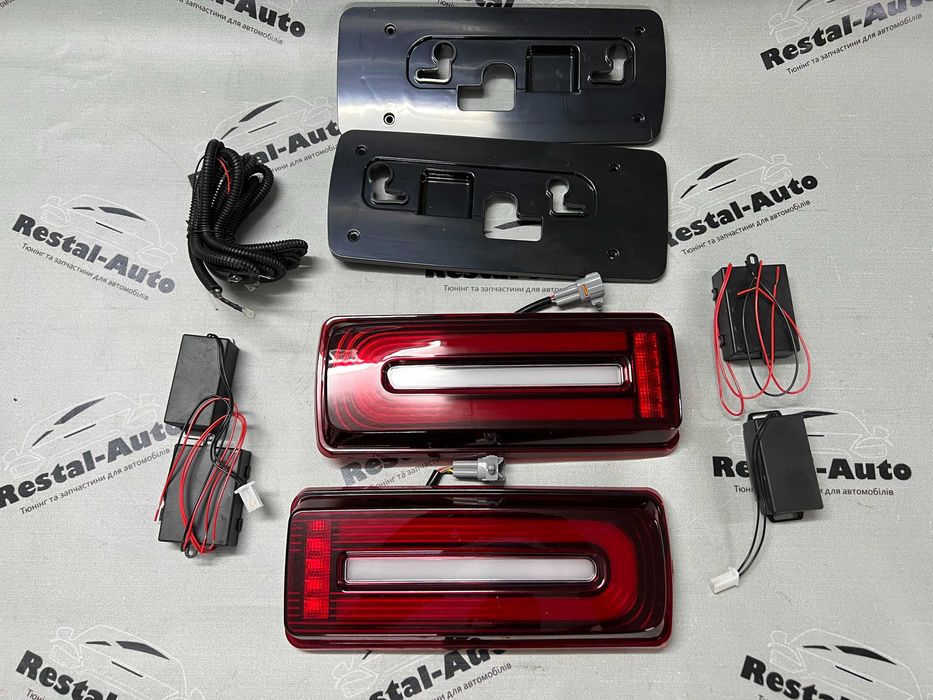 фонари стопы стопи на гелик w463 g500 рестайлинг Лед оптика mercedes