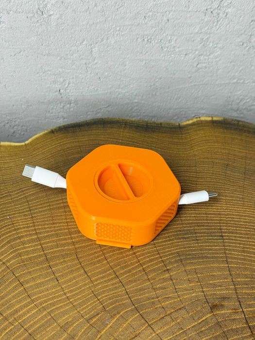 Organizer, zwijak do kabli USB-przewodów, rozmiar M, druk 3D