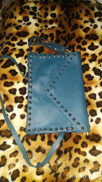 Сумка-клатч натуральная кожа