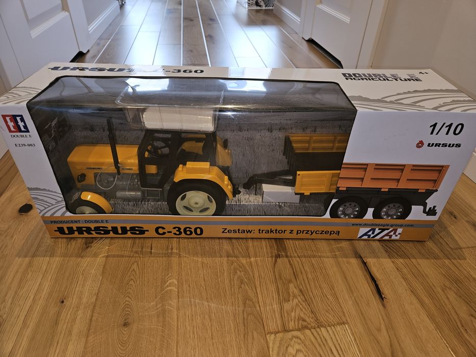 DOUBLE EAGLE Zestaw traktor Ursus C-360 żólty manulany z przyczepą