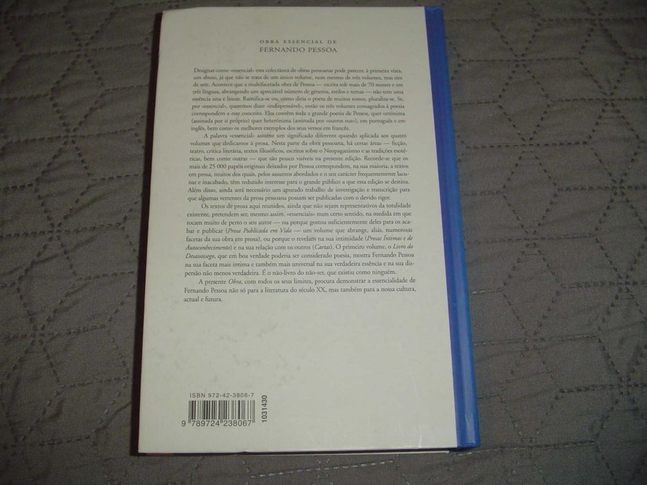 Livro "Livro do Desassossego" de Fernando Pessoa