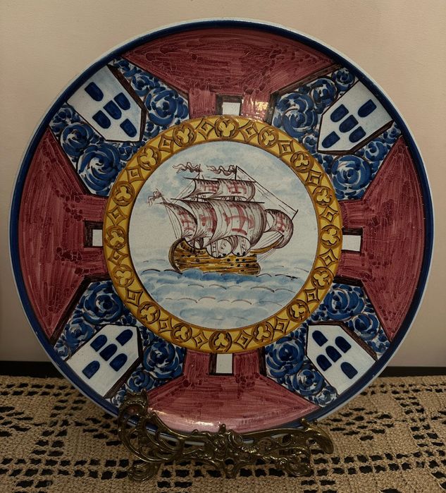 Raro pratão com 36cm da fábrica CAVACO