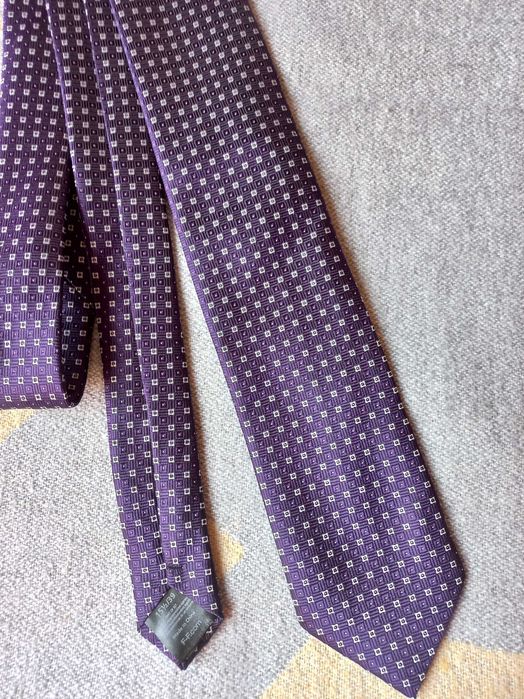 Синий галстук деловой  в точку классика варианты бренды