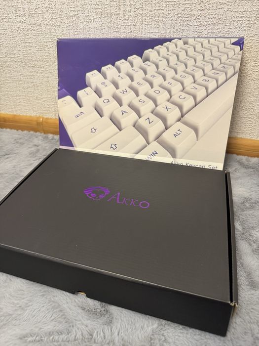 Набор кейкапов Akko Blue on White Fullset Keycaps