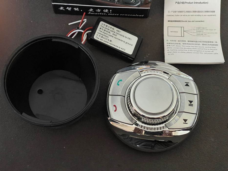 Joystick iDrive do cupholdera BMW  funkcje kierownicy wielofunkcyjnej