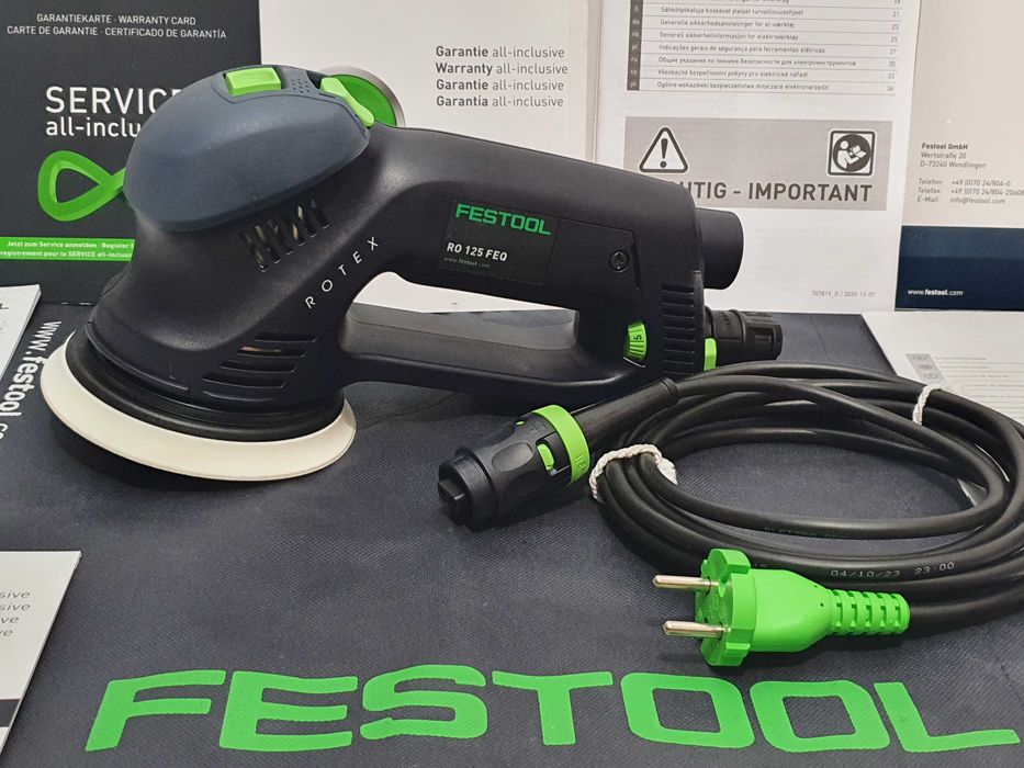 FESTOOL RO 125 FEQ szlifierka mimośrodowa 125mm dysk nowa Germany