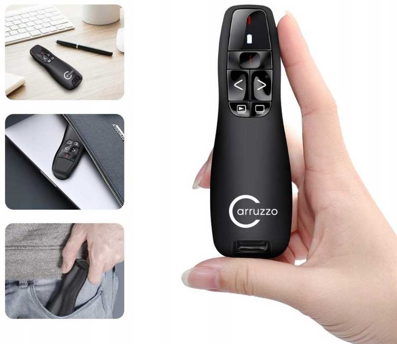 NOWE! Wskaźnik laserowy pilot pointer do prezentacji slajdy USB