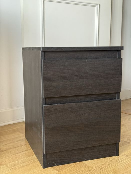 Secretária Malm Ikea + cómoda 2 gavetas