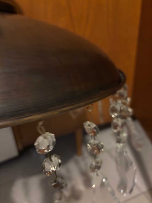 Wiszaca mosiezna lampa