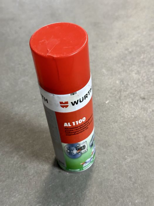300 ml Wurth AL1100 Spray aluminiowy miedz przeciw zatarciu  1100 st C