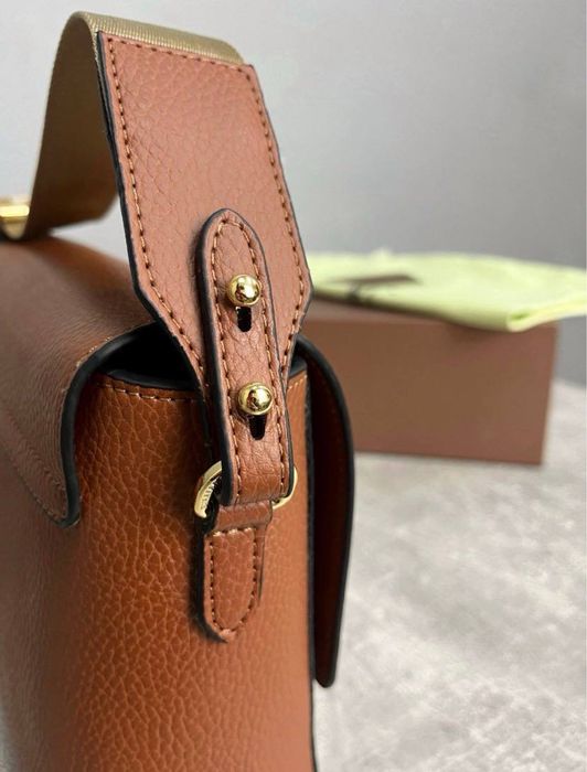 Burberry Leather Check Note сумка жіноча бежева женская шкіряна