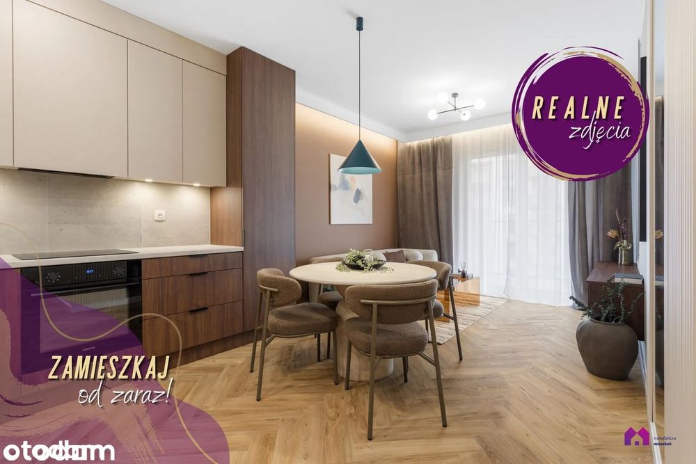 Przepiękny CZEKOLADOWY apartament z PRZESZKLONYM balkonem