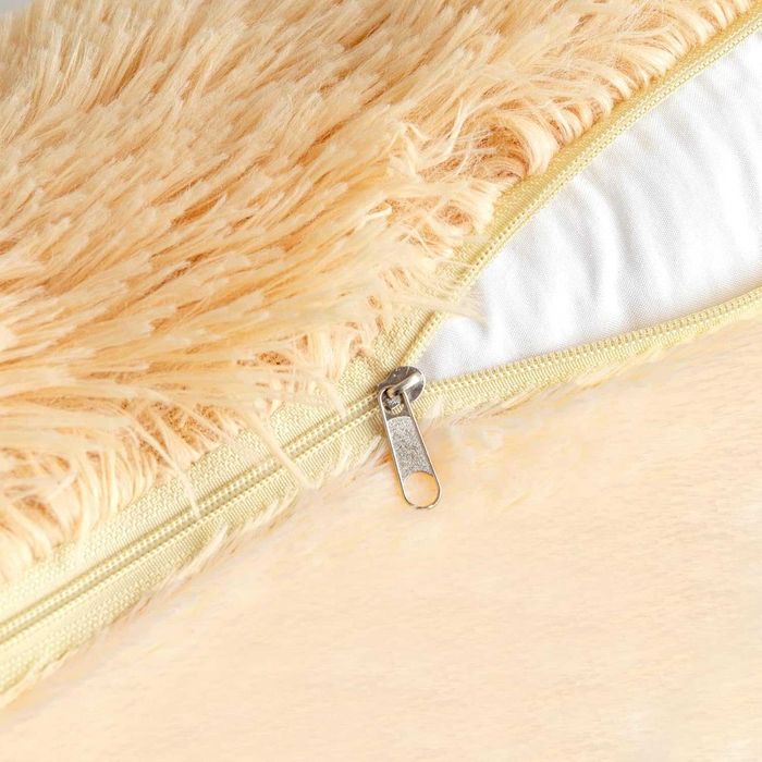 602 Miulee zestaw 2 miękkich poszewek na poduszki 30x50cm jasnożółty