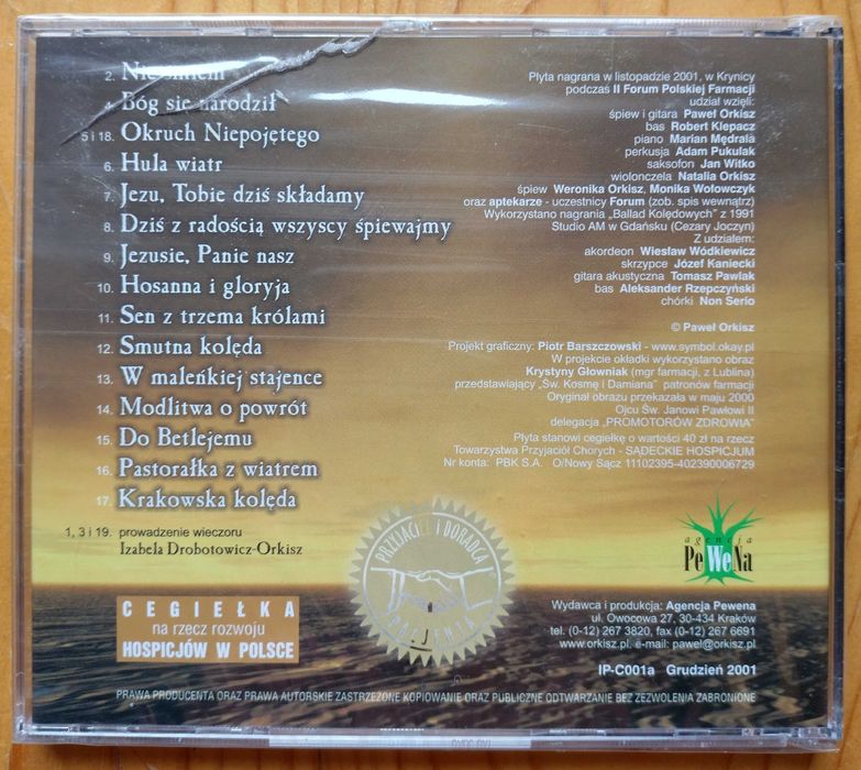 Paweł Orkisz - Aptekarskie Betlejem - CD - nowy - UNIKAT