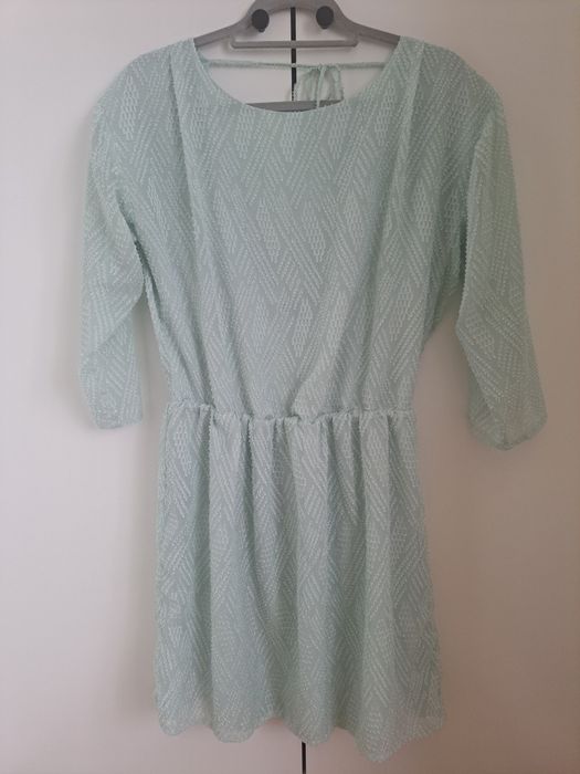 Turkusowo miętową sukienka