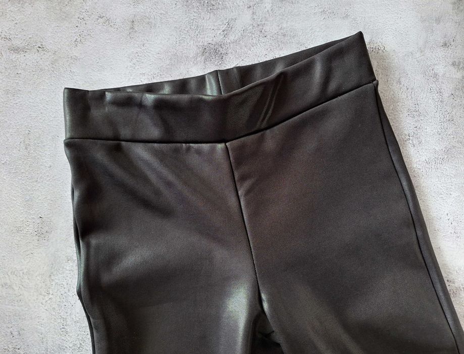 Ysabel Mora Ocieplane Legginsy z Efektem Skóry Czarne S/M