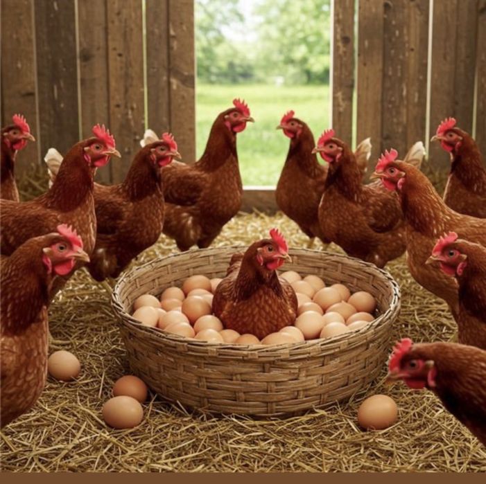 Ovos caseiro galados