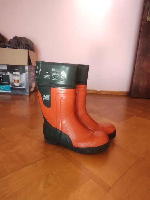 Buty gumowe antyprzecięciowe,  klasa III, rozm. 45