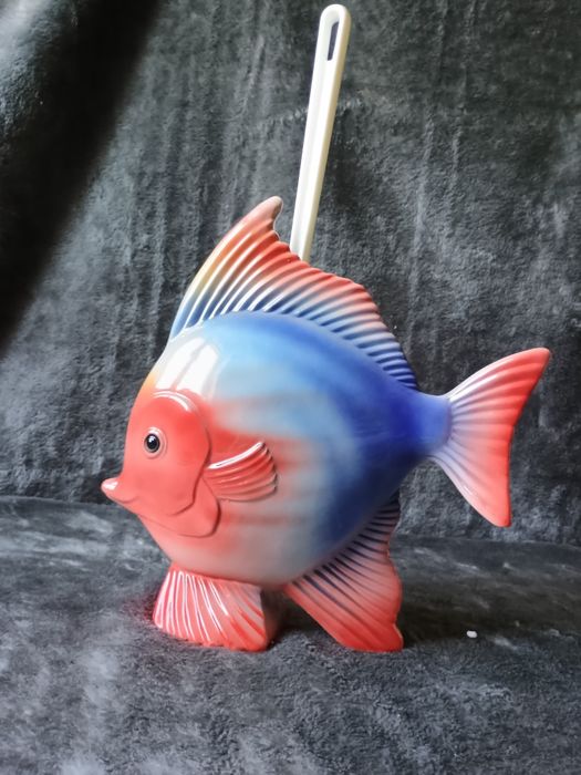Zestaw toaletowy stojak ceramiczny ryba