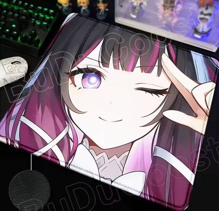 Коврик игровой геймерский Pretty Columbia аниме 400*450мм