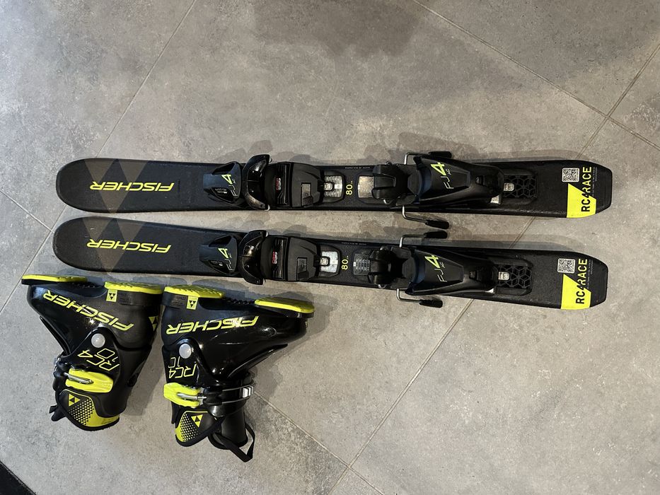 Komplet Fischer 80cm RC4Race + buty Fischer 18-18,5cm