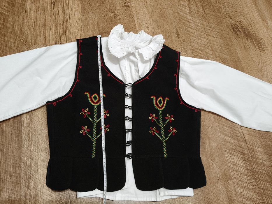 Gorset Serdak Strój góralski żywiecki babiogórski z białą koszulą