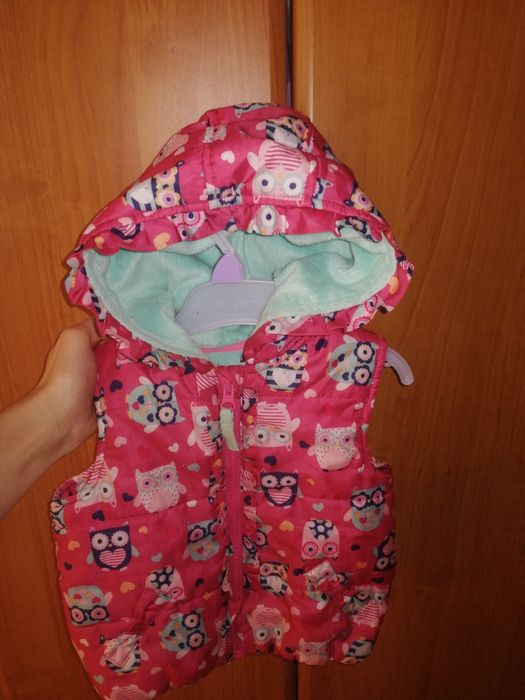 Bezrekawnik dziewczecy 68-74cm