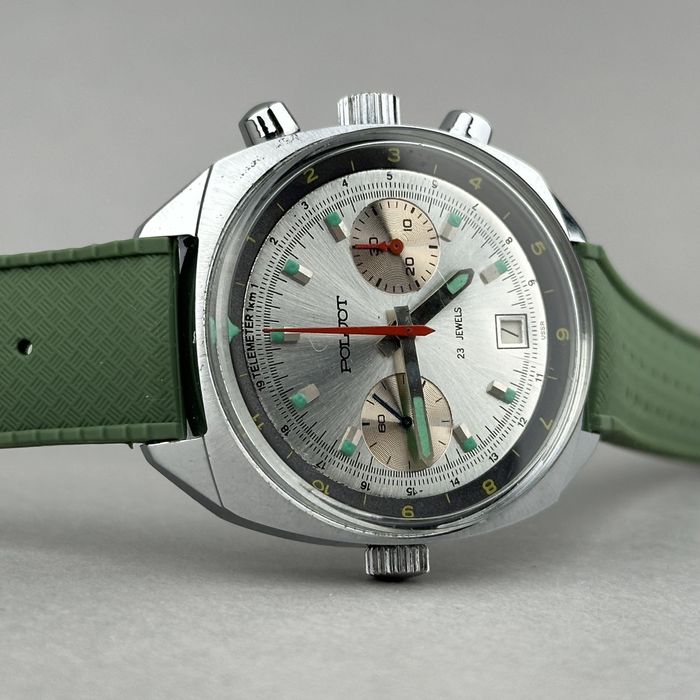 Zegarek vintage Poljot – chronograf | naręczny męski | oryginalny USSR