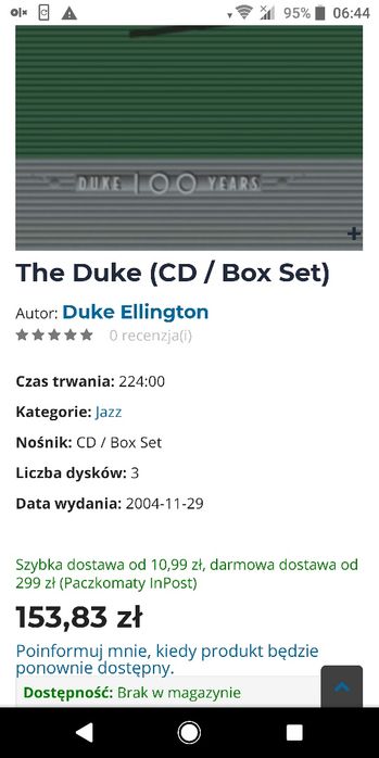 Płyty CD box set