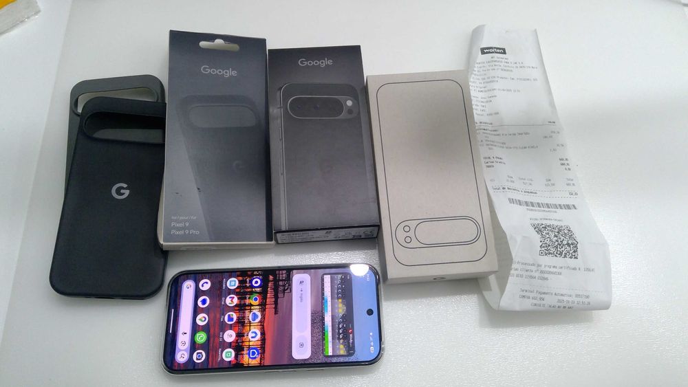 Google Pixel 9 Pro (4 meses de uso) com fatura