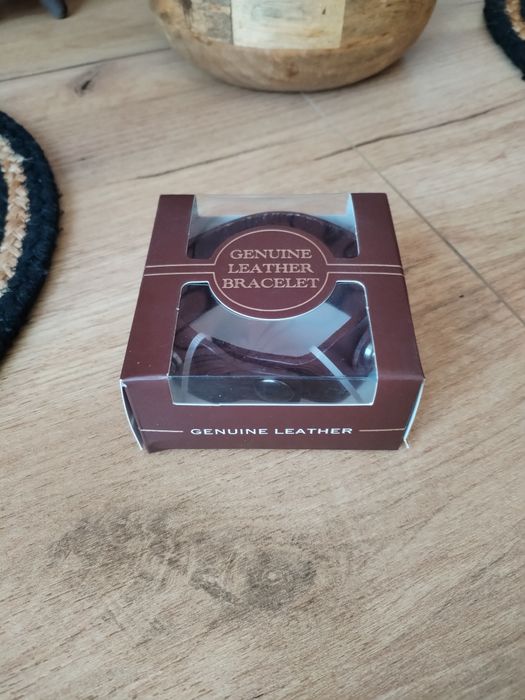 Nowa bransoletka męska skóra