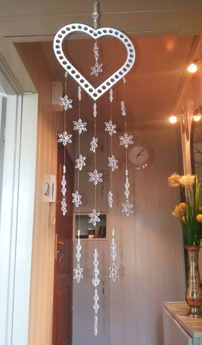 Łapacz snów ozdoba kryształki 116cm