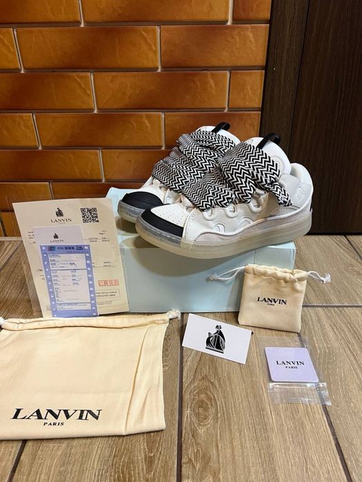 Lanvin curb white