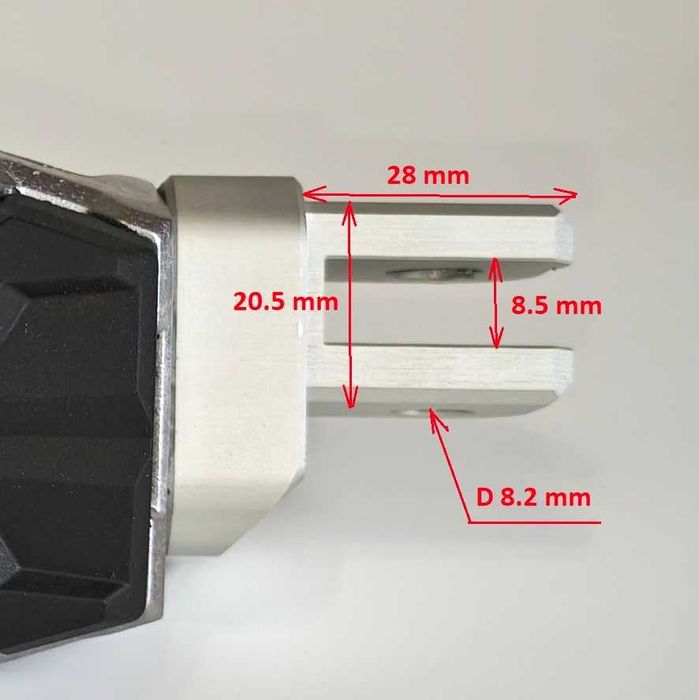 Підніжки водія регульовані для Yamaha Tracer 9, SW-Motech EVO footrest