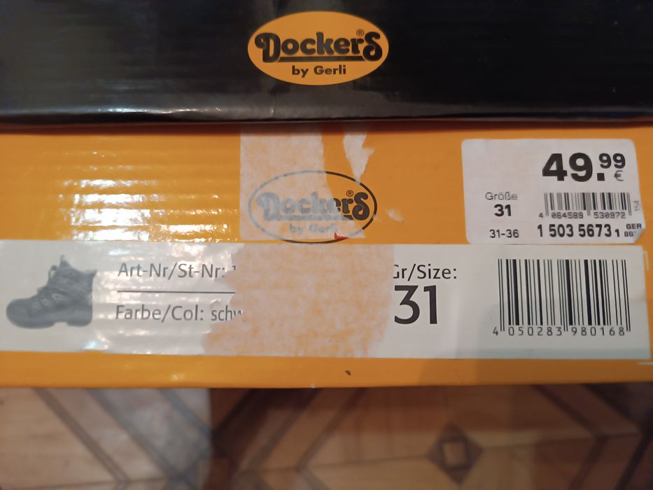 Нові теплі Термо чоботи  DOCKERS -31 р, 20 см