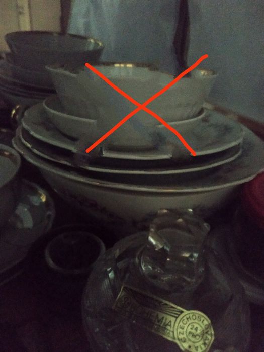 Набор посуды столовой и кофейные пары