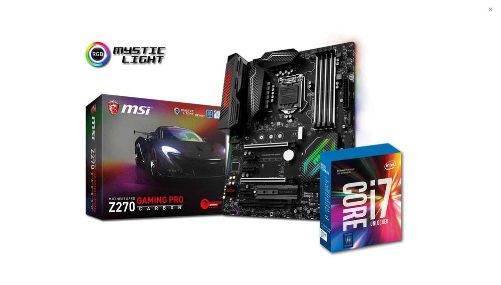 いま人気のアイテム Płyta Główna z270 Gaming Pro Carbon + Intel i7 7700k + 44GB マザーボード