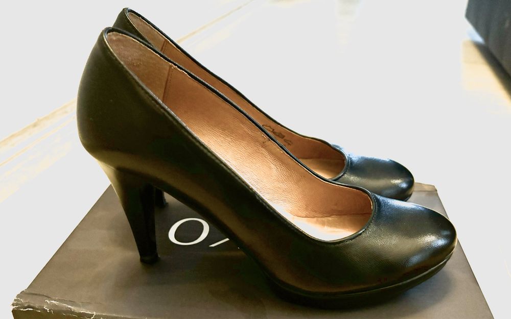 Szpilki skórzane Ryłko